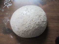 shape into a round liaf - this dough was pretty strong - exciting :)