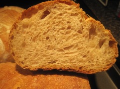 and the crumb of the baton - what a great development. I am very happy with the loaves today :)